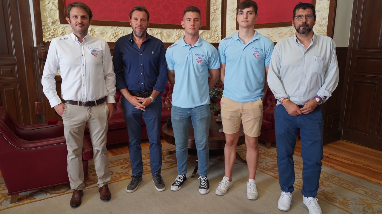 Recepción en el Ayuntamiento a los campeones de Europa juveniles Pablo Herrero y Alejandro Pisonero